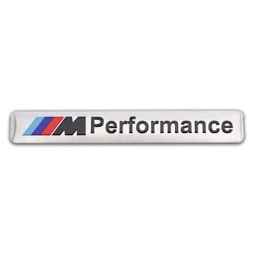 Bmw performance aluminum logo - bmw,